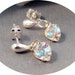 Girls Earrings, Crystal Earrings, Heart Earrings, Little Girl, Toddler, Dressy, Pageant