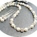 Bridal Necklace and Earrings, Wedding, Bride, Glitz, Jewelry Set, Pearl, Rhinestone, Crystal