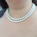 Pearl Necklace, Double Strand, 2 Strand, Wedding, Bridal, Dressy