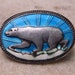 Vintage DAVID ANDERSEN Norway Enamel Polar Bear Pin Isbear
