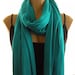 Caribbean Turquoise...Jumbo Nomad Rag...Unisex....Celebrity Trend...Introductory Price.