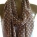Champagne Pink..Classy polka dots....Necklace Scarf....Chiffon....Euro Chic...