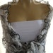 last one..Black and white...Gorgeous...Lace Shoulder Rag.....Pure Sophistication....