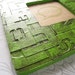 Picture Frame -- Lime Green Stencils -- Industrial