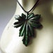 Enameled Steel Club Moss Pendant