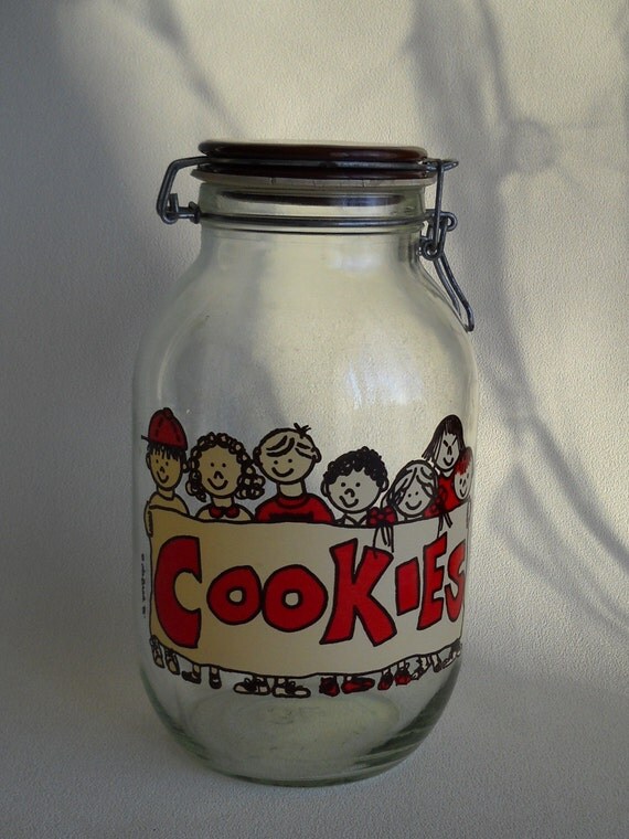 vintage 80's pressure seal cookie jar