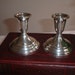 Sterling Silver Candlesticks Pair Towle Weighted Vintage