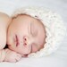 Ivory Lollipop Cloche Newborn Hat-- Great Photography Prop