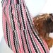 Pet Sling Carrier-Gray,Black,White,and Pink Zig Zag Stripes-with pocket