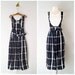 FINAL SALE 90s dress / belted apron dress