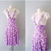 R E S E R V E D for Jamie 1930s dress / 30s 40s floral cotton deco overall sundress