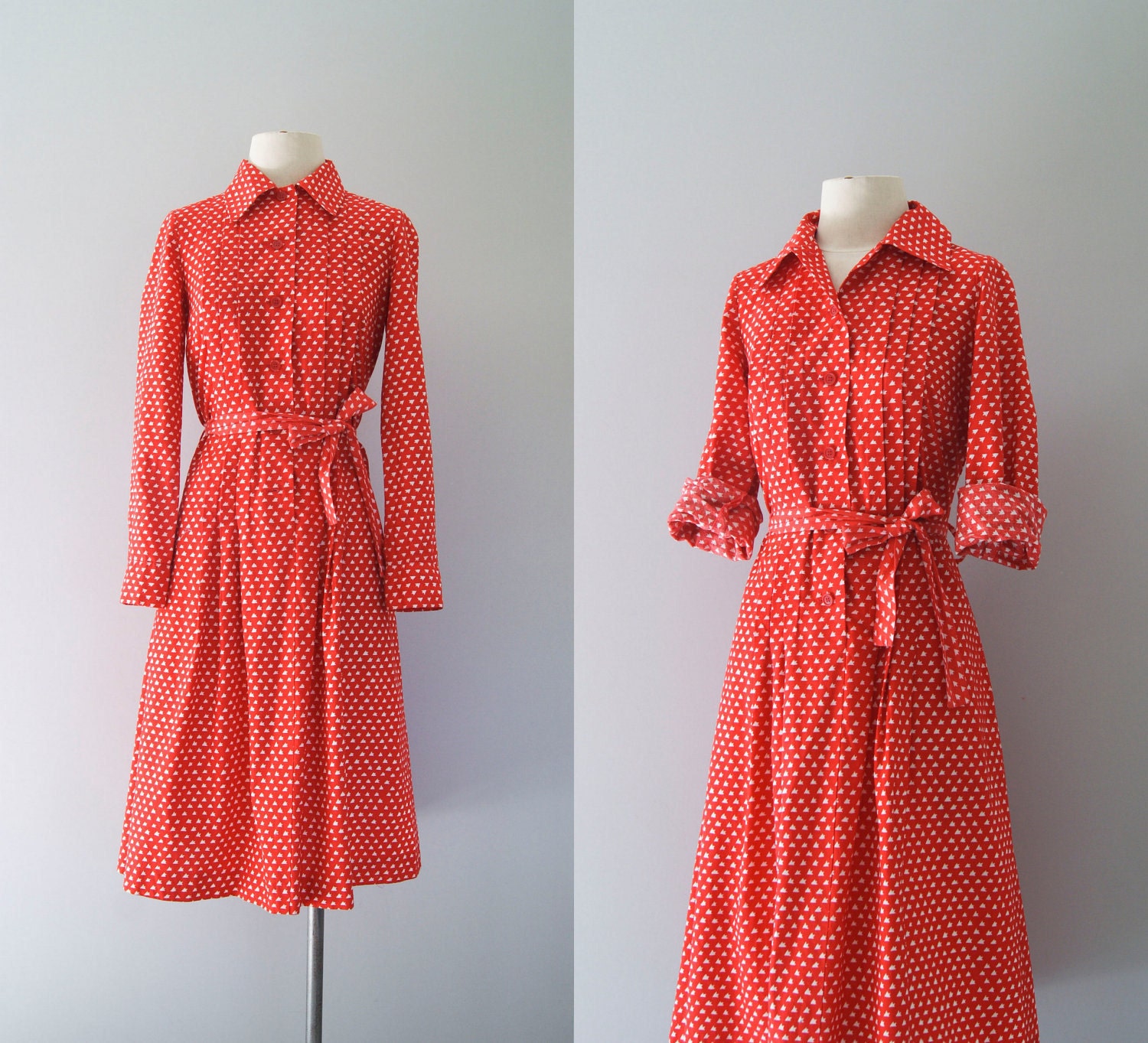 70s dress / 1970s Marimekko shirt dress / by VacationVintage