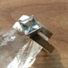 Princess Cut Brazilian Aquamarine Ring in Sterling Silver