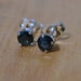 Teal Blue Australian Sapphire Stud Earrings