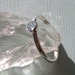 Hammered Aquamarine Stacking Ring in Recycled Sterling