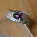 Melted Ring with Madagascan Color Shift Sapphire