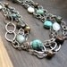 Mixed Chain Gemstone Necklace Multi Strand Turquoise Pearls Opal