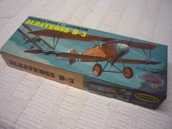 WWI German Albatross model airplane kit from Aurora by djinnks