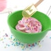 THE BAKERS NECKLACE Pink frosting whipped cream in green miniature bowl necklace with spatula Charm gifts for birthday girls