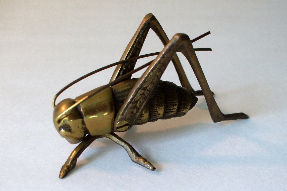 Vintage Brass with Moving Legs and Antenna