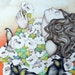 In the Rose Garden- 5x7 Notecard (blank inside)