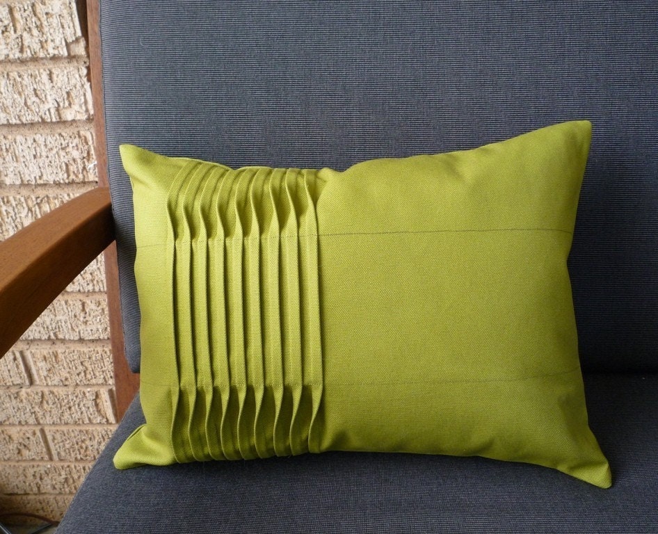 Handmade Pleated Cotton Pillow Cover