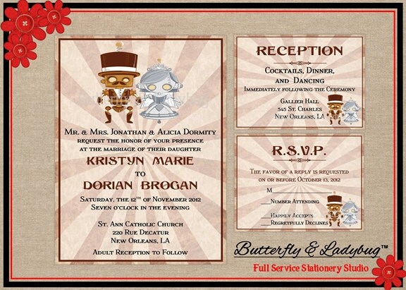 Robot Wedding Invitations 10