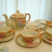 Vintage Child's Lusterware Tea Set Made in Occupied Japan Floral Motif