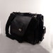 Vintage File Brief Case Black Leather