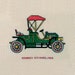 Vintage Embroidery Needle Point Art - Antique Cars Art, Antique Cross Stitch - Stanley Steamer 1908 - Collectible 1960s - Unisex Adults Kids