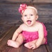 SPECIAL sale. Light Fuchsia Bubble lace petti romper / ruffles bloomer sizes available newborn to 3t/4t. Great photo prop. you pick size