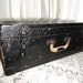 Vintage Suitcase Industrial Black Metal Luggage Storage Trunk