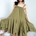 Two-Way Skirt/ Tube Dress/ Shoulder-Strap Dress in Green