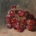 Art, ORIGINAL OIL Painting OOAK, Fruit, 'Fresh Table Grapes', 6x6