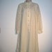 60's Mod Vintage Cocktail Dress. Polyester knit with lace sleeves and top. Cream. Mad Men.