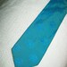 50's 60's Vintage Narrow Tie. Beautiful Green to Blue Wembley Necktie. Mod, Eames era, Mad Men, Beatles, Rockabilly.
