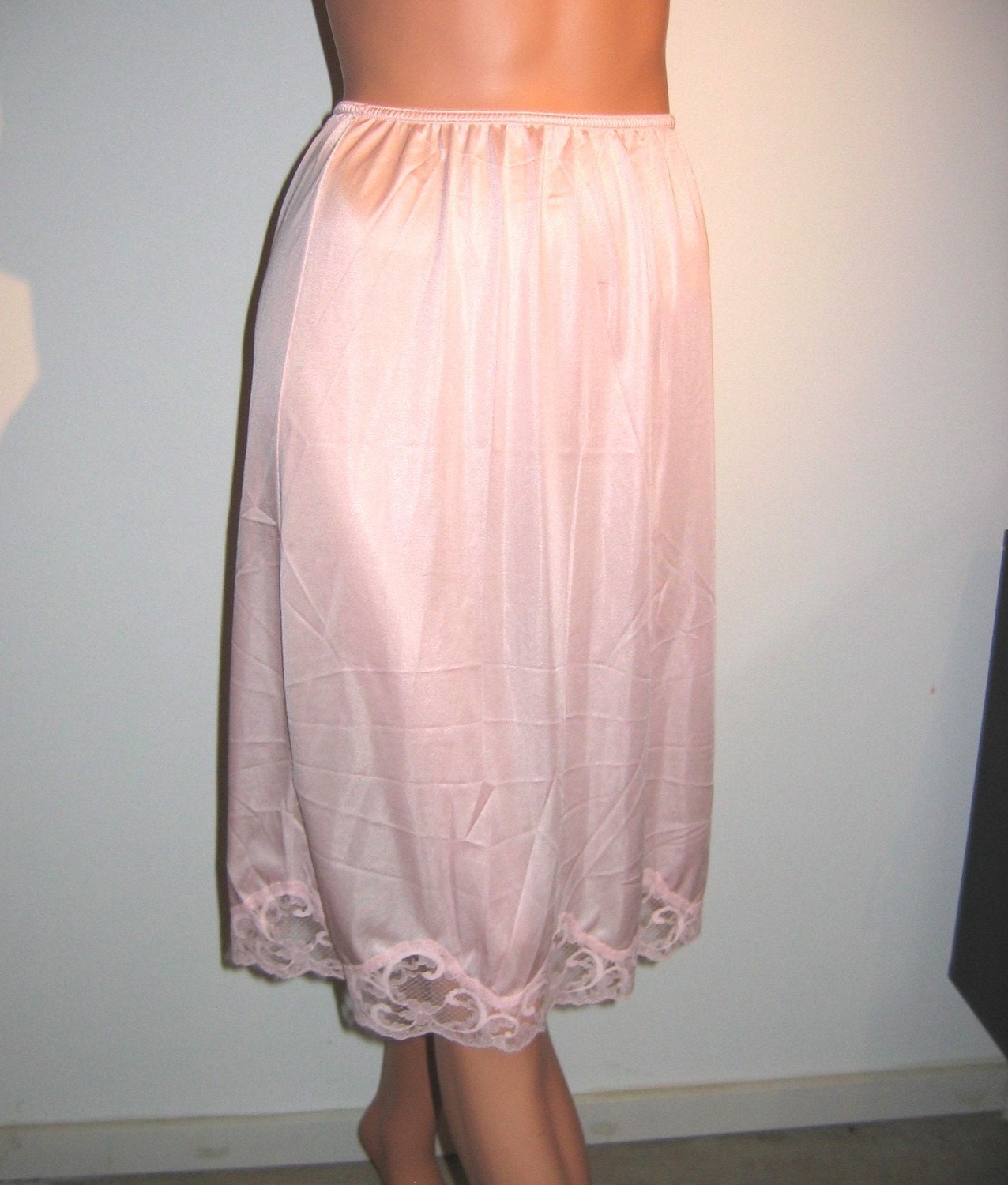 Vintage 1960's half slip and matching Camisole. Nylon.
