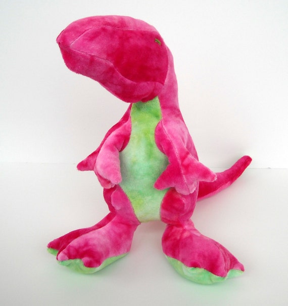 pink dino plush