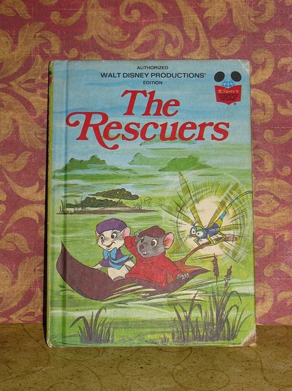 The Rescuers copyright 1977 vintage Disney book