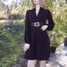 20.00 SALE Vintage CANDIES Dress M L Black Jersey BUCKLED Mini