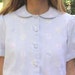 Vintage 1950s Day Dress Peter Pan Collar Retro Shirtwaist Style Small to Medium
