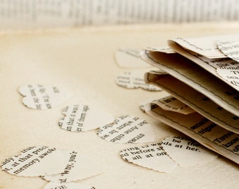 Wedding confetti - recycled romance novel confetti
