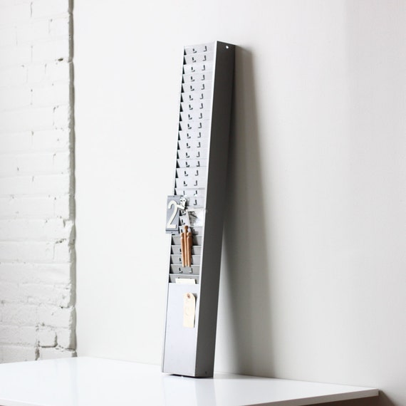 industrial metal time card rack