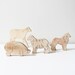 farm animal wood block set / child play toy