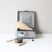 SALE // vintage desk collection - office accessory - metal check file - wire basket - weight - paper pad