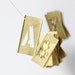 brass stencil set / industrial letter set