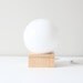 modern orb table lamp / glass sphere accent light