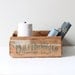 vintage wood packaging crate / industrial box storage