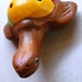 Long Neck Turtle Ocarina- Handmade - Clay - OOAK
