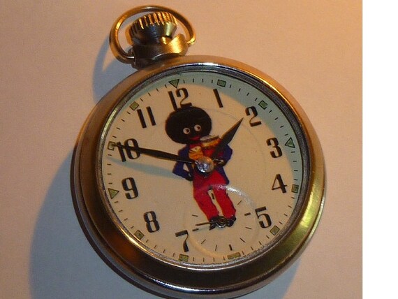 Vintage Ingersoll Golly Picture Dial Pocket watch